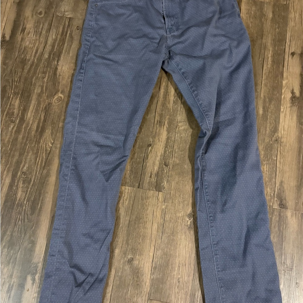 AG Everett Straight Slim Grey Blue Pants | Size 33/34